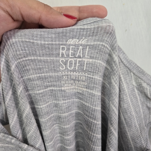 Aerie Real Soft orange and gray tank tops size extra large - Picture 2 of 8